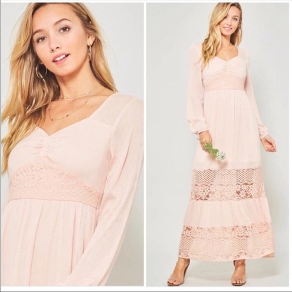 SOLD Woven Maxi Dress - Picture 2 of 2